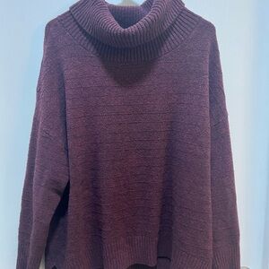 Cozy Plum Turtleneck Sweater